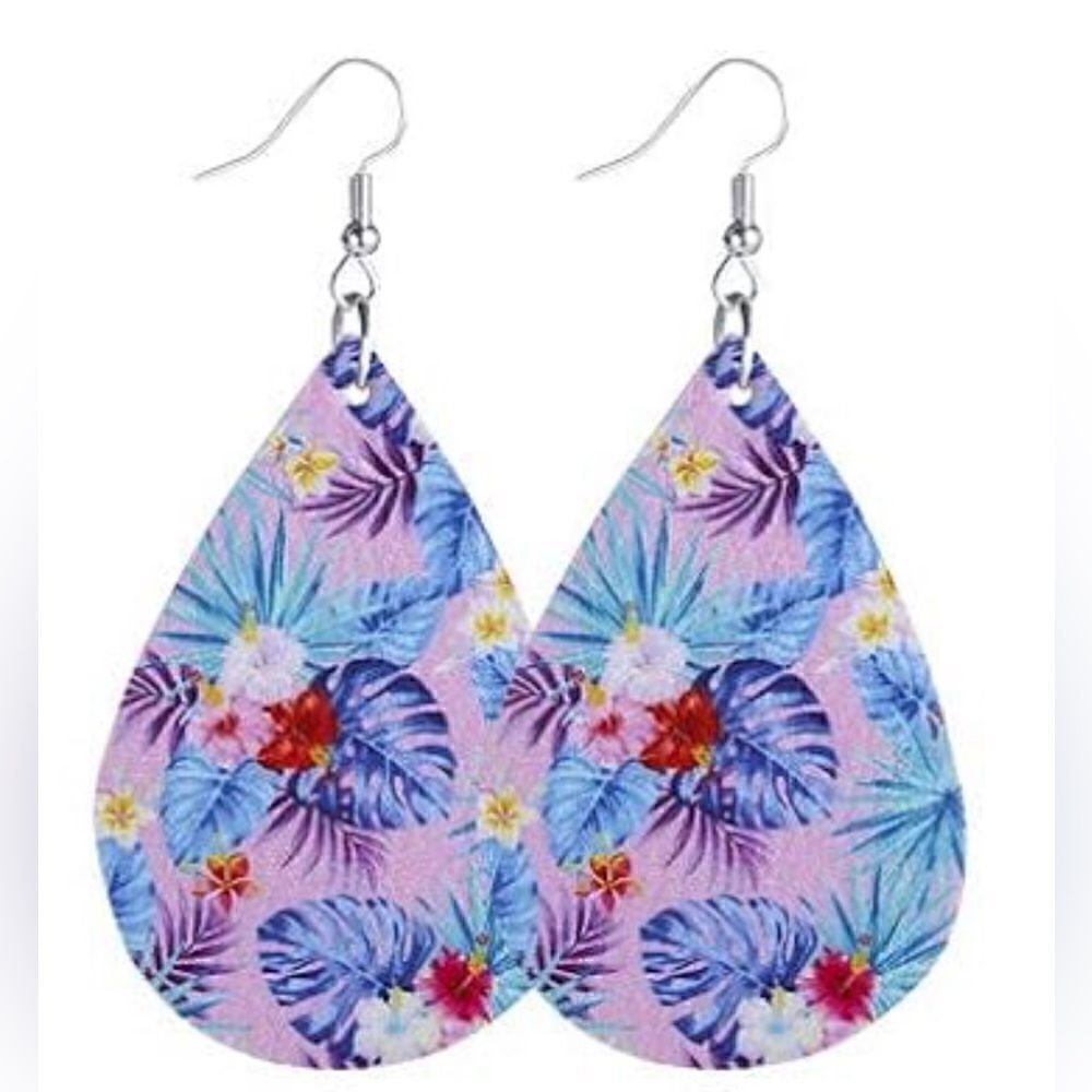 3/ $15 Brand New Faux Leather Earrings